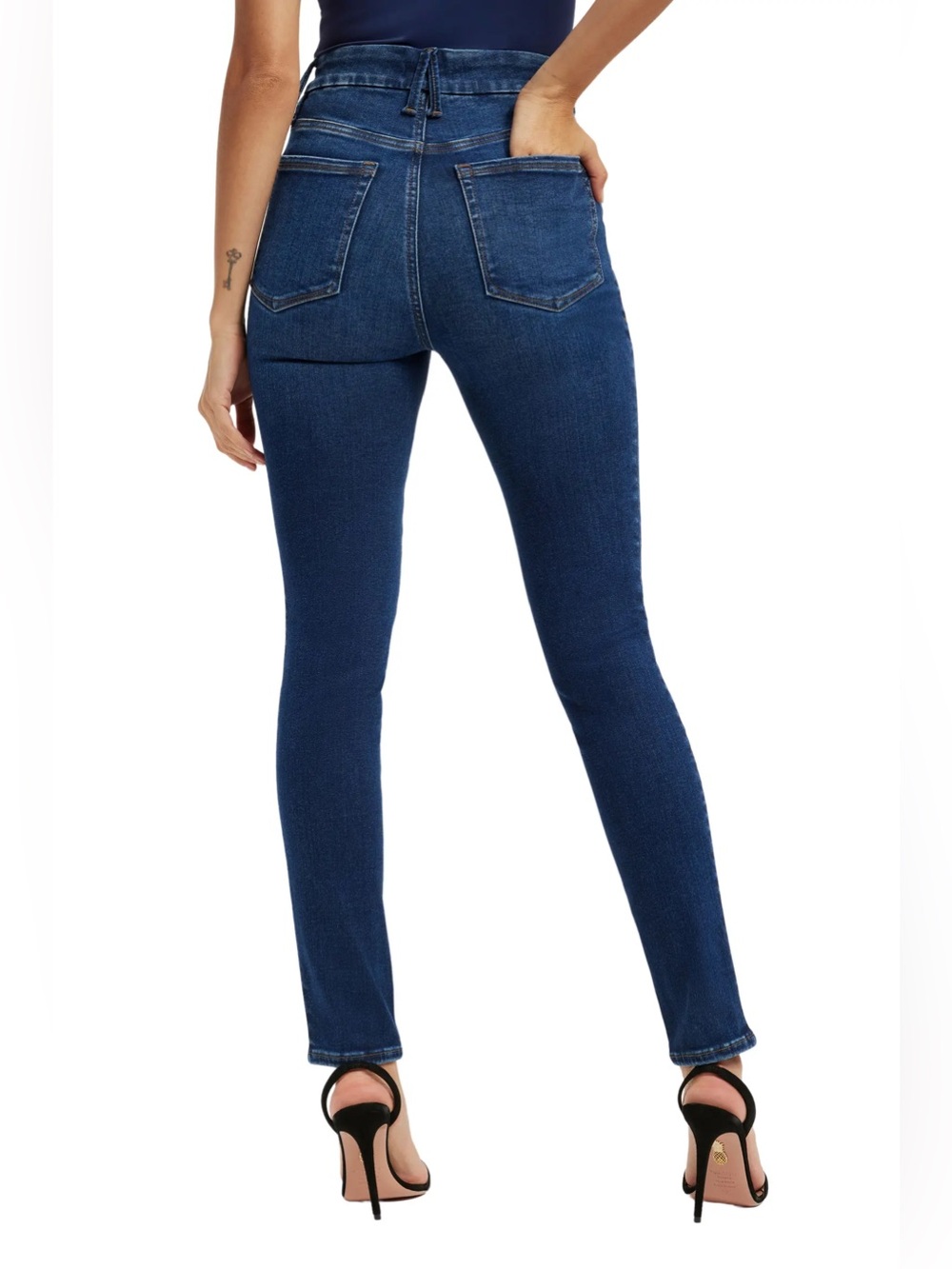 NWT Good American Always Fits Good Legs Skinny Jeans Denethic Blue 6-12